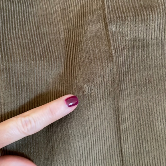 Bills Khakis Corduroy Pants Mens 34 Unhemmed Pleated Front Standard Fit Flaw - Picture 9 of 16